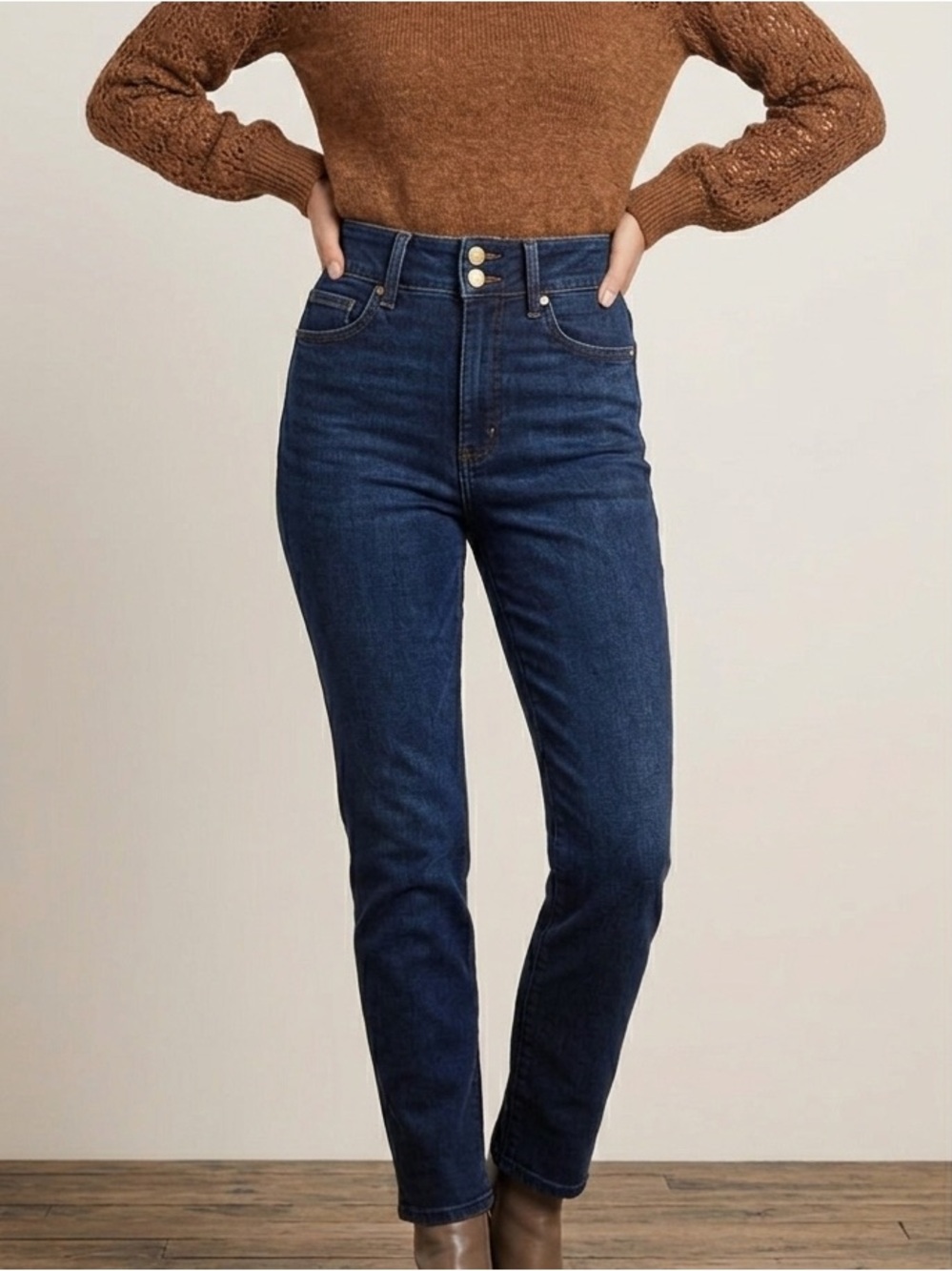 GAP Denim for Good dark blue high rise regular skinny jeans